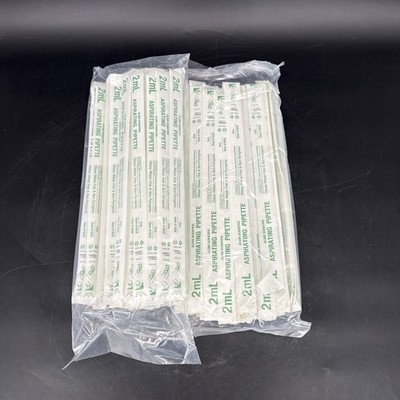 Globe Scientific Cat No 1843- Disposable Aspirating Pipettes 2mL Lot 100