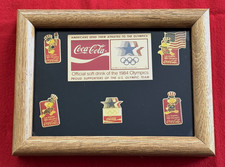 *VINTAGE* 1984 Los Angeles Olympics Coca-Cola COKE 5-Pin Set *Limited Edition*