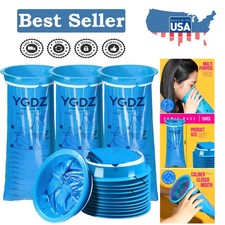 15 Pack Disposable Vomit Bags - 1000ml Leak Resistant Emesis Bags for Travel