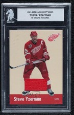 2001-02 ITG Parkhurst Prizes He Shoots He Scores 1/20 Steve Yzerman #13 HOF y8z
