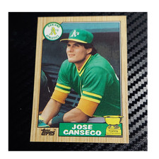 Topps 1987 Jose Canseco #620 Oakland Athletics All-Star Rookie Baseball Card