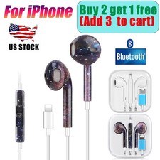 Earbuds Light-ning Wired Earphones Headphones for Apple iPhone 7 8 X 11 12 13 US