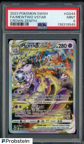 2023 Pokemon Crown Zenith Mewtwo VSTAR Full Art #GG44 PSA 9