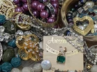 Vintage & Mod Some Signed Costume Jewelry Lot Small Priority Box FULL #143