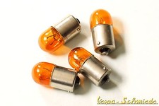 VESPA SET 4x Blinker Birne 12V/10W - Gelb - PK / XL / XL2 - Leuchtmittel Orange