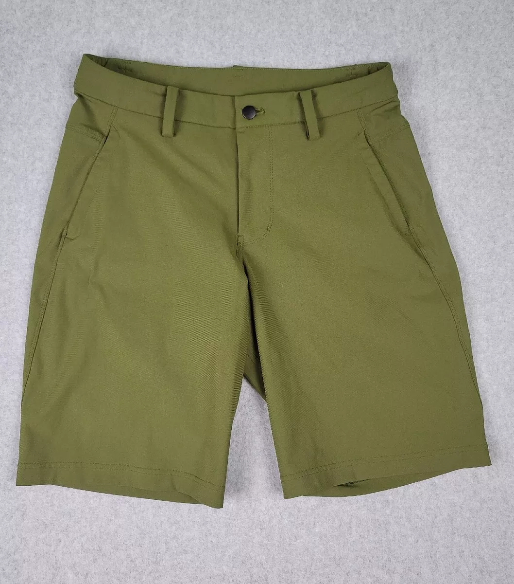 Lululemon Athletica Men's Shorts Olive Green Size 32 CA 35801 RN 106259