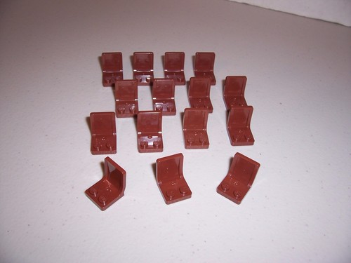LEGO - ASIENTOS/SILLAS - MARRÓN ROJIZO (15 piezas) - ¡NUEVO! - Imagen 2 de 2