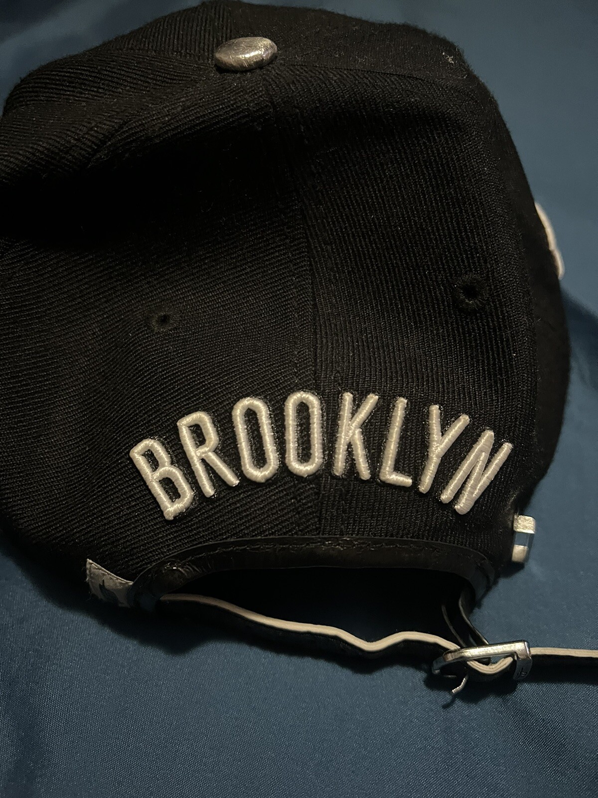 PRO Authentic Brooklyn Nets Strapback Hat - image 3