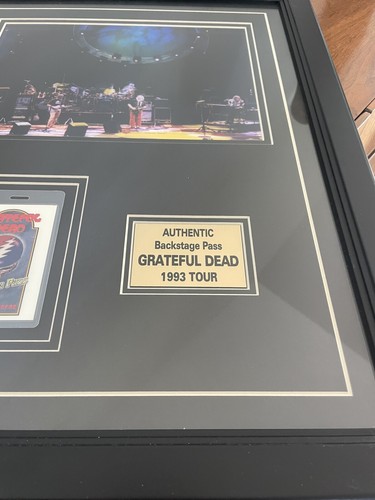 Grateful Dead Photo & Backstage Pass 1993 tour con COA incorniciato sotto vetro - Foto 5 di 8