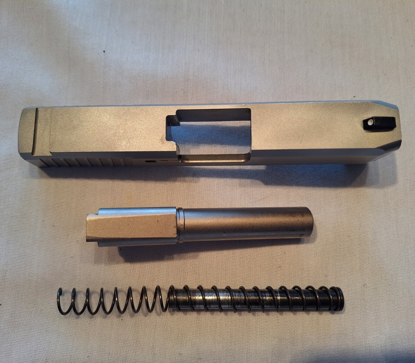 KAHR CW9 COMPLETE STAINLESS SLIDE 9MM BARREL + GUIDE ROD & RECOIL