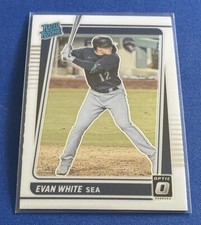2021 Donruss Optic Rated Rookie #60 Evan White RC Seattle Mariners