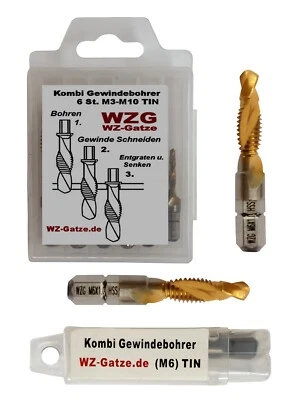 Profi HSS-G Kombi - Gewindebohrer Gewindeschneider Auswahl M3 - M10 WZG