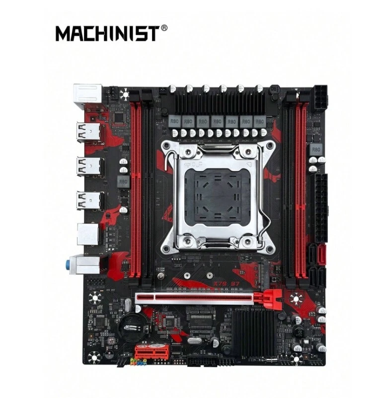 MACHINIST X79 S7 Motherboard Support Intel Xeon E5 V1&VV2 LGA 2011 CPU M-ATX - Image 3 of 4