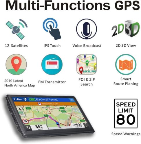 7” Truck GPS Navigation System 2025 Maps Free Updates Commercial Drivers - Picture 3 of 3