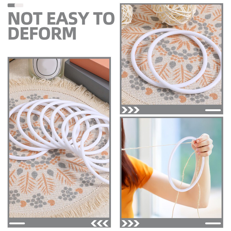 30 Pcs Macrame Hoop Rings Bootletop Lids Dream Catcher Accessories eBay