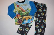 NWT LEGO CHIMA sleepwear BOY 2 PC Size 4/5 black, blue