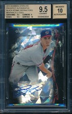2014 Bowman Sterling A.J. Cole Atomic Refractor RC Auto BGS 9.5 Gem #d 10/10