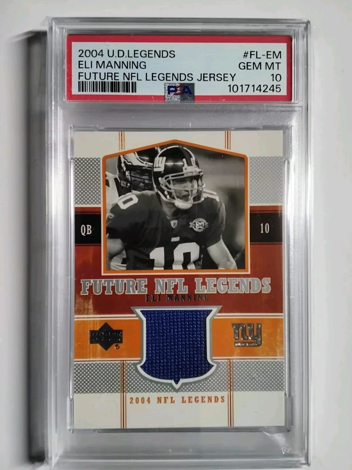 Eli Manning Upper Deck Legends Future NFL Legends Jersey #FLEM Base