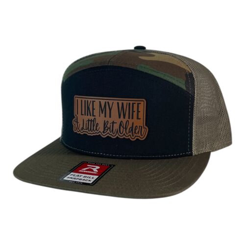 I Like My Wife A Little Bit Older Funny trucker hat Richardson SnapBack - Picture 21 of 22