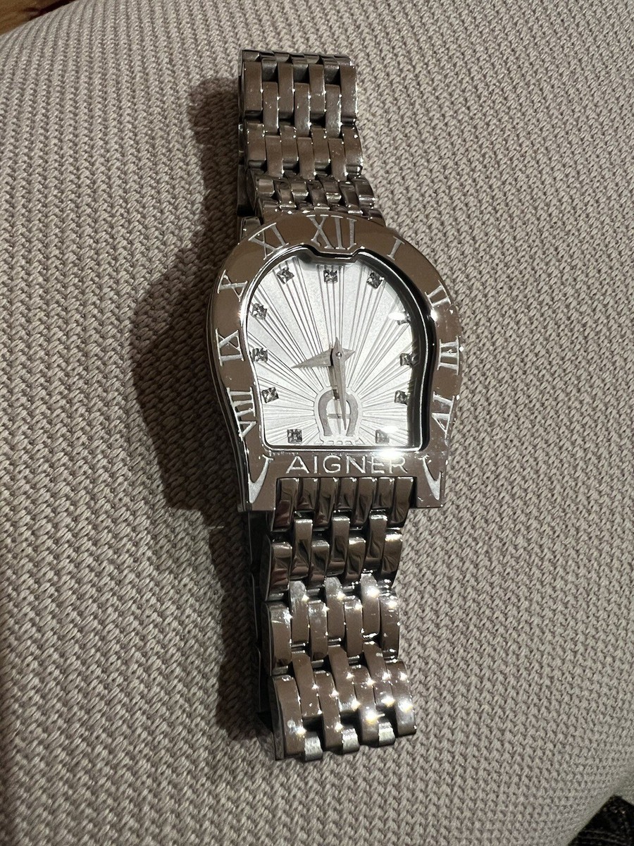 Aigner Ladies Ravenna Nuovo Horseshoe Watch Silver Stainless Aigner Ladies Ravenna Nuovo Horseshoe Watch Silver Stainless