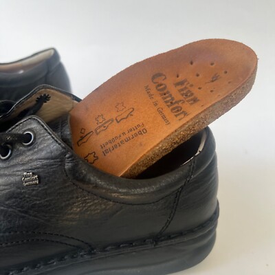 Finn Comfort Black Metz Lace-Up Oxford Mens Size 7W | eBay