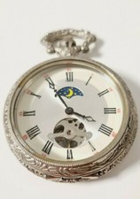  Tag Nacht Anzeige MechanischeTaschenuhr Pocket Watch 3-8