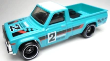 2023 HOT WHEELS MAZDA REPU #2 BLUE 1:64 DIECAST 2 3/4" RACE PICKUP TRUCK W WHITE