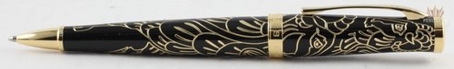 CROSS SPECIAL EDITION 2015 SAUVAGE YEAR OF THE GOAT BLACK LACQUER BALL PEN NICE! - Picture 3 of 7