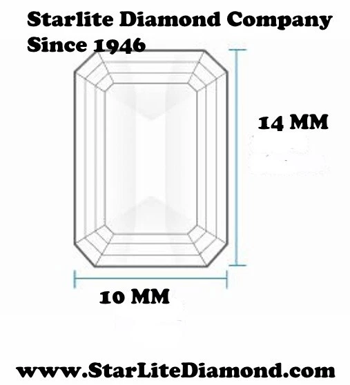 Starlite 10 ct Lab created Moissanite/ Emerald  Pendent  & 2 ct stud earrings - Image 4 of 4