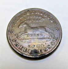 1837 EXECUTIVE EXPERIMENT ILLUSTRIOUS PREDECESSOR HARD TIMES TOKEN