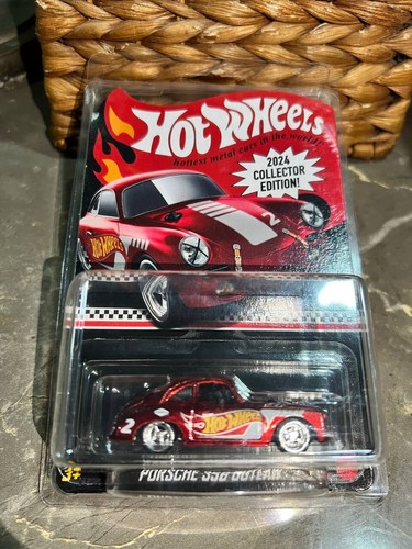 Hot Wheels Collector Edition Mail In 2024 Porsche 356 Outlaw Red with Protector - Picture 5 of 9