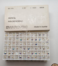 Factory Pack Swarovski Crystal Clear AB 8mm Disco Ball Round 5003 Beads; Vintage