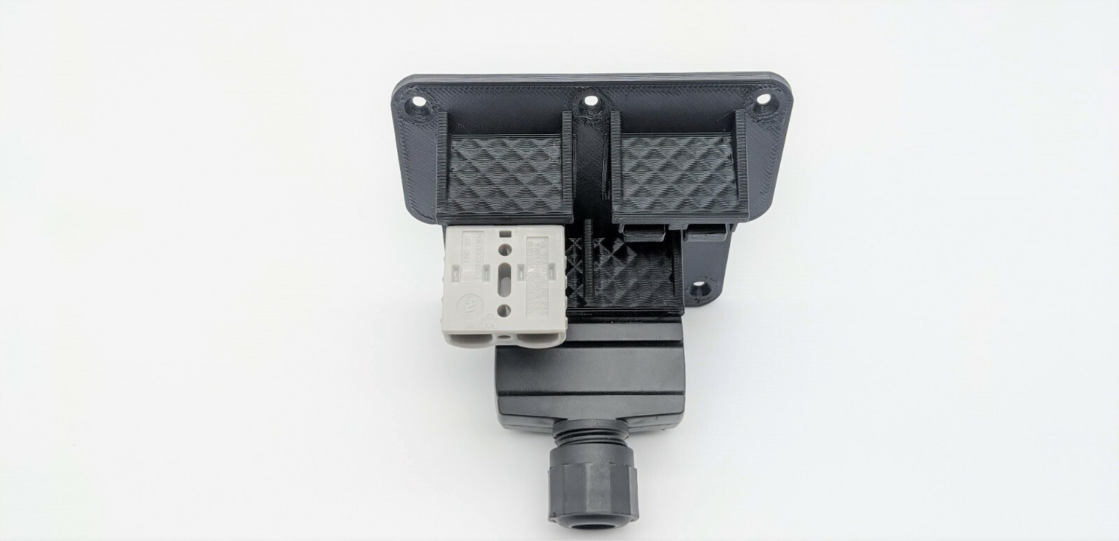 Caravan 7 pin and DUAL / twin Anderson Style plug trailer plug holder