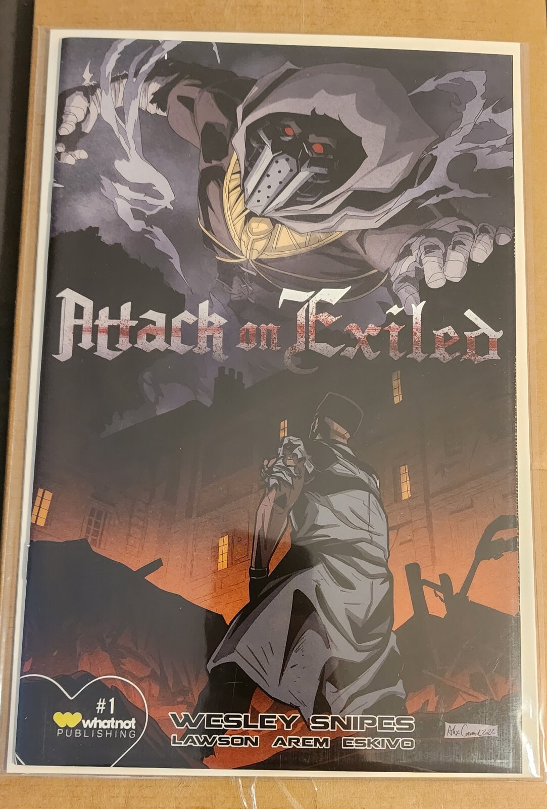 The Exiled #1 Trade Variant ATTACK ON TITAN HOMAGE Wesley Snipes Comic ...