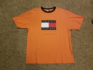 tee shirt tommy hilfiger orange