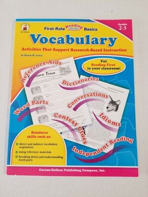 Vocabulary : Activities That Support Research-Based Instruction
