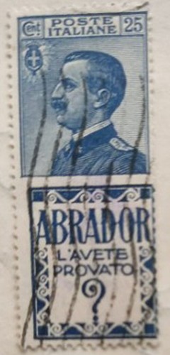Italien Königreich 1924 Werbung c. 25, Abdor, gestempelt. Top Zustand