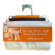Warner's Blissful Benefits Size Small 5 No Muffin Top 3 PACK seamless hipster