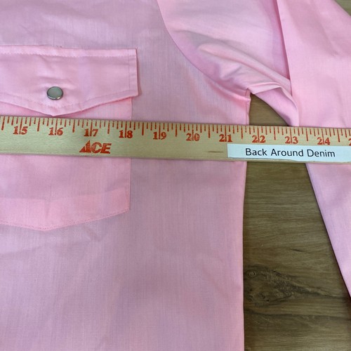 Vintage Malco Modes Western Shirt Mens Medium 15.5 - 32 Pearl Snap Cowboy USA - Picture 8 of 9