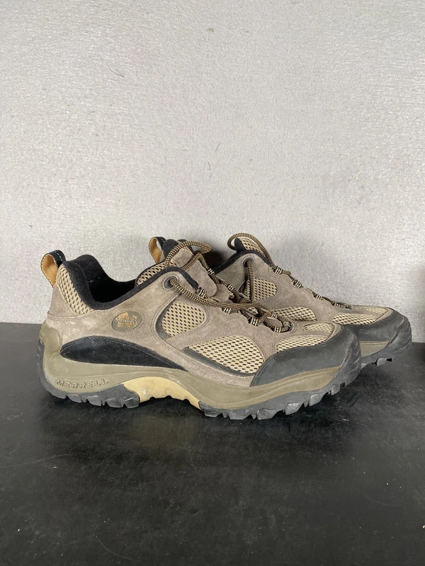 merrell baja ventilator black hiking trail shoes