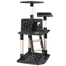 BEASTIE Cat Tree Scratching Post Scratcher Tower Condo House Furniture Wood 120