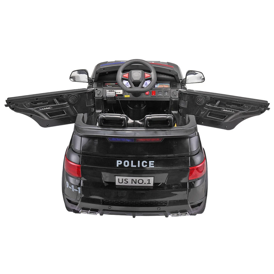 12V Ride on Police Car Parental Remote Control Powered Electric Truck KID GIFT - Image 4 of 4