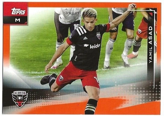 Yamil Asad 2021 Topps MLS Orange /25 DC United