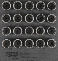 BGS-9556 Werkstattwageneinlage 1/6: Felgenschloss-Werkzeug-Satz FüR Opel (Typ A)