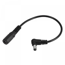 5.5mm x 2.1mm DC Power Extension Cable 90 Degree Angle Male Plug 0.2m  4pcs