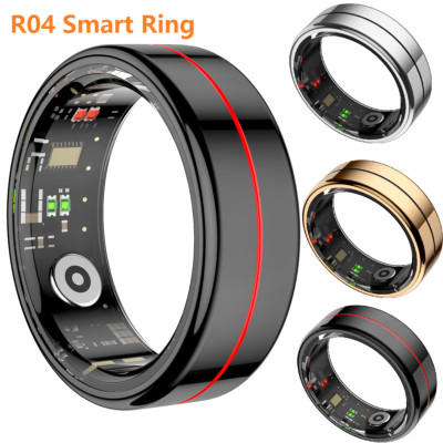 5ATM&IP68 Wasserdicht Smart Ring R04 Blutsauerstoff Herzfrequenz Schlafmonitor