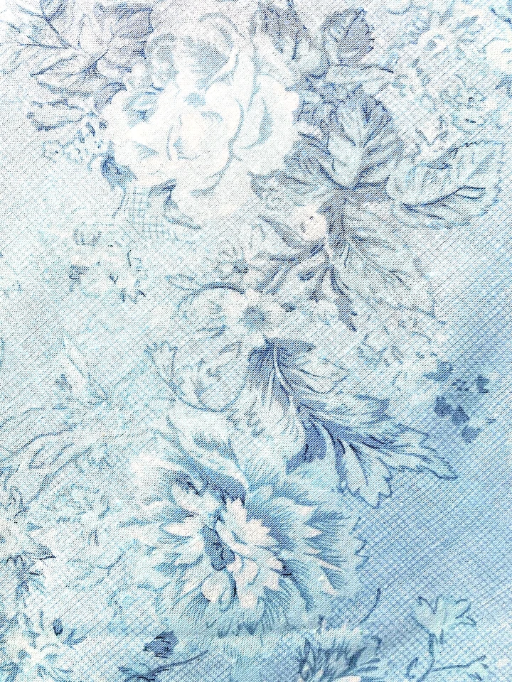 Tela de algodón azul suave Yours Truly Eleanor Burns para Benartex 108" de ancho por comprar Foto 4 de 4