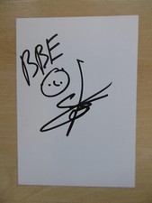 Bruno Sanchioni BBE DJ autograph signed 10x15 cm index card