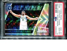 2017 Panini Prizm Get Hyped - Hyper Karl-Anthony Towns PSA 10 New York Knicks