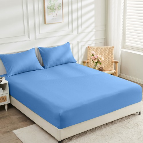 2000TC Cooling Bamboo Fitted Sheet Pillowcases Set S/D/Q/King 2025 New (No Flat) - Picture 18 of 19